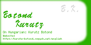 botond kurutz business card